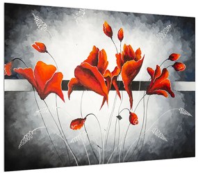 Tablou cu flori (70x50 cm), în 40 de alte dimensiuni noi