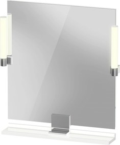 Duravit Sivida oglindă 65x65 cm pătrat cu iluminare alb-crom SV7421010220000