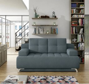 Canapea extensibila OSLO, stofa catifelata turcoaz inchis - Riviera 87