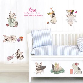 Sticker decorativ Pug Mania 50x70cm