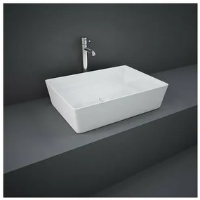 Lavoar pe blat Rak Feeling rectangular 50 cm alb lucios