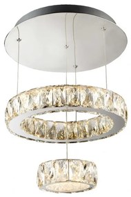 Lustra LED moderna suspendata Clover 2328CC SRT