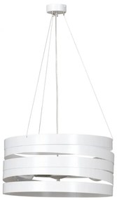 Lustra moderna suspendata design circular DOKKA alba