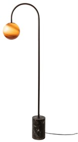 Lampa podea din marmura si sticla maro Tivoli