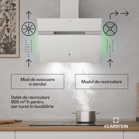 Klarstein Alina hotă, 60 cm, Smart, 600 m³/h, Silențioasă, EEC A