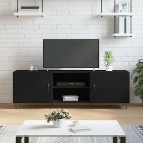 829093 vidaXL Comodă TV, negru, 150x30x50 cm, lemn compozit