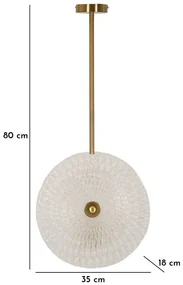 Mauro Ferretti Candelabr Sticla cm 35X18X80 | Aosom Romania