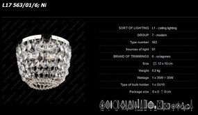 Spot tavan fals cristal Bohemia L17 563/01/6