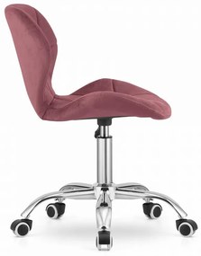 Set pentru birou masa de birou TAYLOR SONOMA 100x50 cm + scaun de birou AVOLA VELVET roz inchis