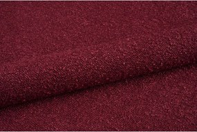 Fotoliu burgundy cu tapițerie din stofă bouclé Essen – Cosmopolitan Design
