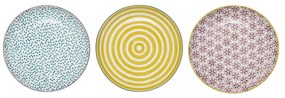 Set de 3 farfurii de desert din gresie ceramică Bloomingville Patrizia, ø 16 cm