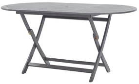 vidaXL Masă de grădină pliabilă, 160x85x75 cm, lemn masiv de acacia
