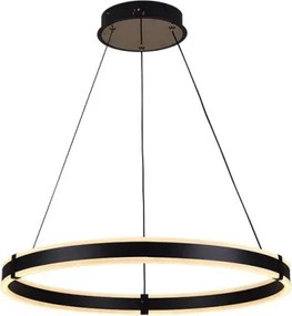 Brilagi-LED Lustră suspendată pe cablu, reglabilă (dimmer) CIRCLE LED/85W/230V 3000-6500K neagră + telecomandă