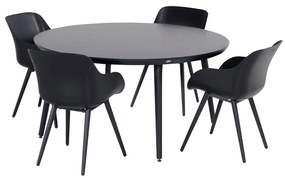 Masă de grădină Hartman Sophie, ø 128 cm, negru