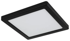 Plafoniera LED design modern LASSE negru 21,7x21,7cm
