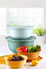 Set cutii de depozitare (4 piese), Hermia, Culoare: Verde
Turcoaz
Portocaliu Galben