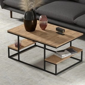 Măsuță de cafea Emelda, Nuc, 90x60x45 cm, 25075