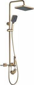 Coloana de dus cu termostat Rea Helix auriu periat plus dus igienic