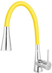 Baterie Ferro Zumba II cu pipa flexibila, 2 functii de jet, galben-lamaie
