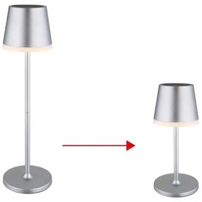 Corp de iluminat LED solar Globo 36637SM LED/0,06W/3V 3000K IP44 crom mat