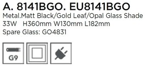 Veioza, Lampa de masa design modern Orbital EU8141BGO SRT