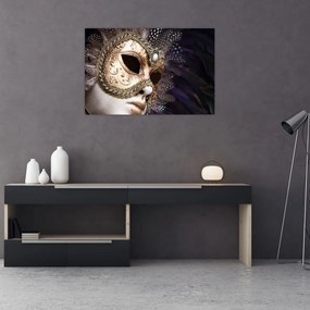 Tablou cu statuie cu masca (90x60 cm)