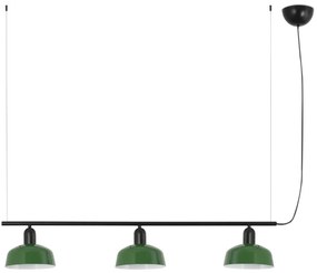 Lustra suspendata metal TATAWIN S 3L negru, verde