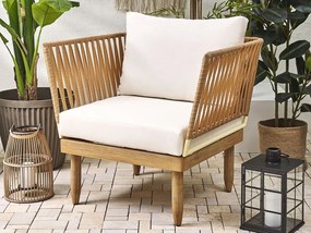 Set mobilier de grădină Crema (lemn deschis). 1078513