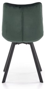 Scaun de bucaterie Jordan, verde/negru