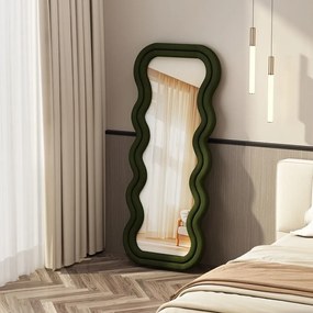 Oglindă decorativa - Montare independenta, cu rama pluș, 180x75 cm