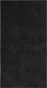 vidaXL Covor HUARTE, fir scurt, moale și lavabil, negru, 80x150 cm