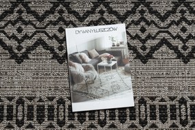 Covor sisal Floorlux 20510 argintiu si negru