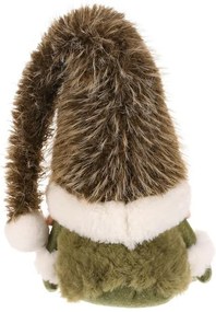 Decorațiune de Crăciun Spiriduș așezat, înălțime 20 cm, verde/alb, 20 CM