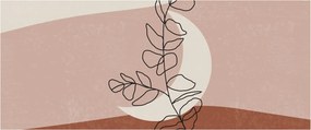 Tablou - Boho frunze N⁰2 (120x50 cm)