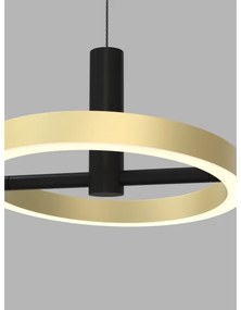 Lustră LED dimabilă pe cablu Wofi 5016-304 BREST LED/26W/230V negru/auriu