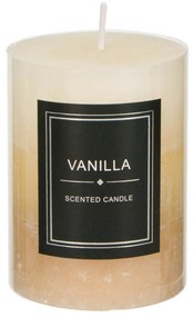 Lumanare parfumata bej decorativa cu miros de vanilie