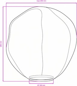 BRILAGI - Sticlă de înlocuire pentru candelabru, aplică de perete și plafonieră VULCANO E27, diam. 35 cm