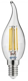 Bec cu filament E14, cu lumină albă caldă 4 W – GTV