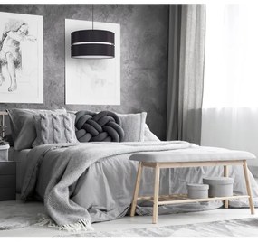 Lustră pe cablu Duolla DUO 1xE27/15W/230V d. 40 cm negru/alb