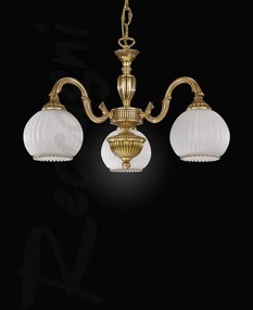 Candelabru din alama cu 3 brate design italian 9300