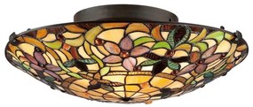 Elstead QZ-KAMI-F - Plafonieră Tiffany KAMI, 2x E27, 60W, 230V