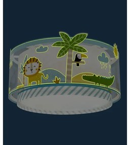 Plafonieră pentru copii JUNGLE 2xE27/15W/230V Dalber 76116