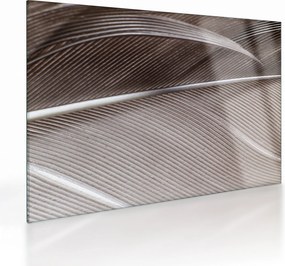 Tablou pe sticlă cu fibre abstacte (70x50 cm)