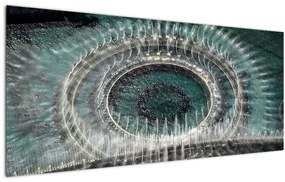 Tablou cu fântănă arteziană (120x50 cm)