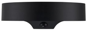 Aplica solara cu senzor de miscare, protectie IP44, Monay Round negru