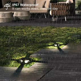 Brilagi - Lampă LED de exterior încastrabilă GROUNDRAY LED/1W/230V, neagră, IP67