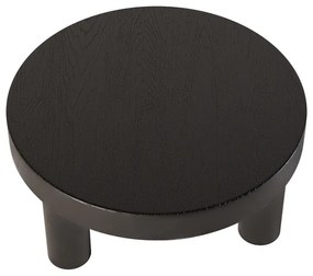 Masuta de cafea rotunda neagra stil japandi DEPRIMO 33095 by Deprimo