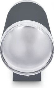 Brilagi - Aplica de perete LED RGBW pentru exterior MATERA, 2x GU10, 6W, 230V, antracit, IP54
