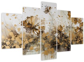 Tablou - pictură abstractă florală (150x105 cm)