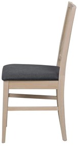 Scaun de dining din lemn de stejar Rowico Filippa, gri